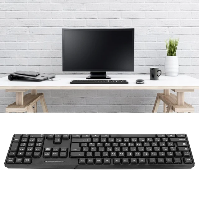 Alt view image 3 of 7 - Arabic Bilingual Keyboard - USB Wired Desktop Office Keyboard Suitable For Pc Laptop