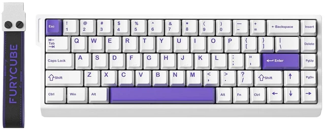 Main image of MERAYLAX Mechanical Gaming Keyboard Hall Effect Magnetic Switch,68 Keys Hot Swappable,0.01mm Adjustable RT/RS,8K, Portable One Hand Gaming Keypad for FPS & Rhythm Games PC/Mac,RGB(White)