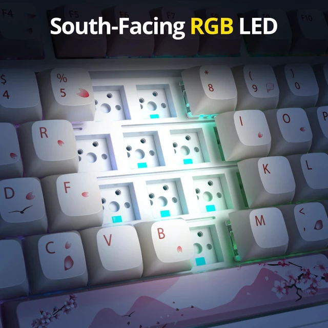 Alt view image 6 of 6 - EpikList 75% Wireless Creamy Mechanical Gaming Keyboard Tri-Mode | 2.4GHz/USB-C/Bluetooth, Gasket Mount, Volume Knob, Hot Swappable Linear Switches, Creamy Sound Keyboard for PC/Tablet/PS/Xbox