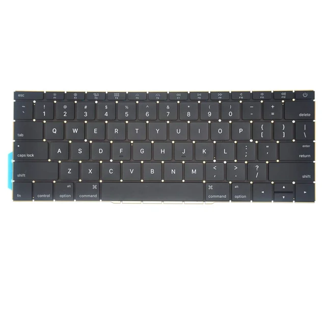 Alt view image 2 of 7 - Pardarsey Replacement US Layout Keyboard Compatible with MacBook Pro 13" inch A1708 Without touchpad bar MacBookPro14,1 MacBookPro13,1 A1708 Late 2016 mid 2017 with 80 PCE Screws+Screwdriver