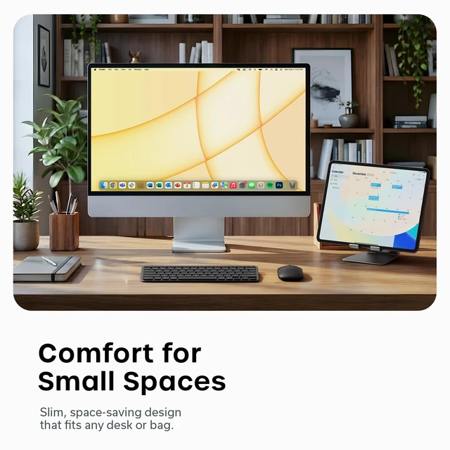 Alt view image 4 of 7 - Satechi Slim EX1 Wireless Keyboard, 4-in-1 Connectivity, Space Black | 3 Bluetooth plus 2.4 GHz, instant OS remap, rechargeable battery, for Mac, Windows, Android