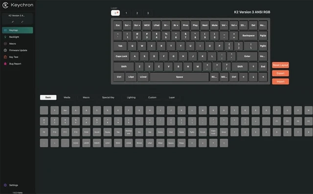 Alt view image 3 of 7 - Keychron K2 QMK Wireless Mechanical Gaming Keyboard, 75% Layout with Super Brown Switch, White LED Backlight Rechargeable Wired Bluetooth Professional Office Keyboard for Mac/Windows, Version 3