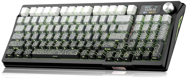 Main image of DRAOZA Kutethy Wireless Mechanical Keyboard,Pre-lubed Switches,Gasket Structure,Tri-Mode BT/2.4GHz/USB-C Hot Swappable,Gradient Topographic KeyCaps,RGB Backlit Gaming Keyboard(Kailh Box White Switch)