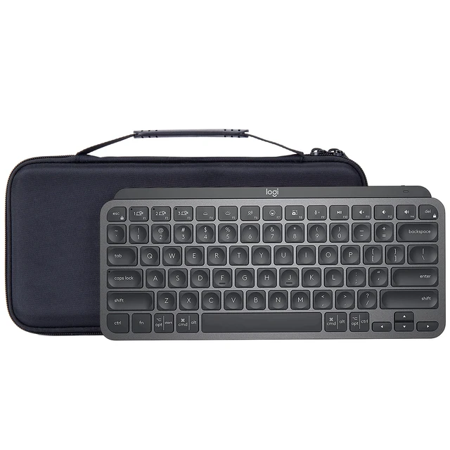 Alt view image 2 of 7 - Aenllosi Hard Case for Logitech MX Keys Mini Advanced Keyboard, Black | EVA hard shell, Water-resistant design, Impact-resistant design, Protective case only