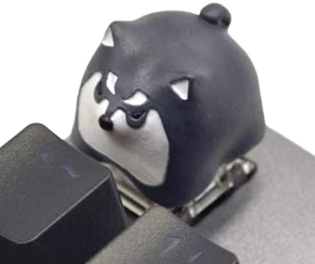 Main image of Kelendle Personalized Cute Dog Resin Keycap OEM Profile Keycap Esc Keycap for Mechanical Keyboard MX Switch R4 (Black)
