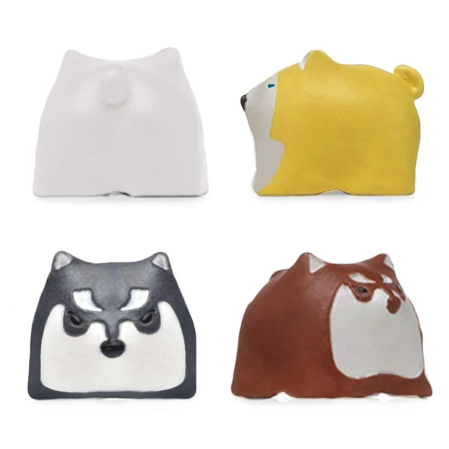 Alt view image 3 of 7 - Kelendle Personalized Cute Dog Resin Keycap OEM Profile Keycap Esc Keycap for Mechanical Keyboard MX Switch R4 (Black)