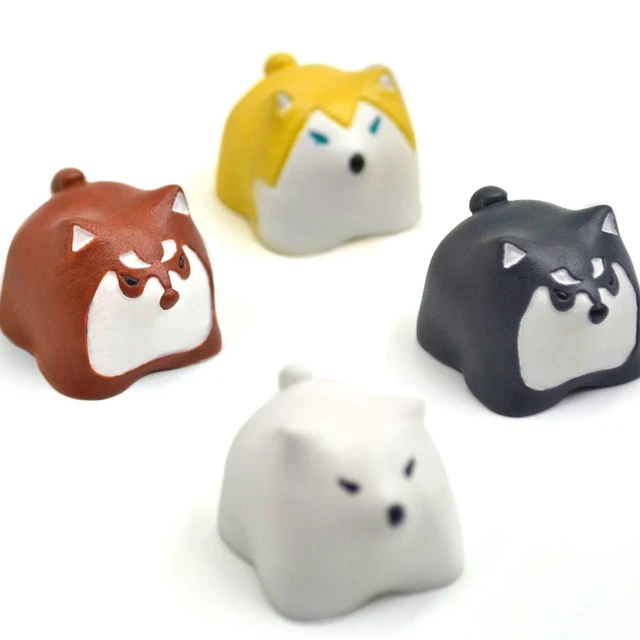 Alt view image 7 of 7 - Kelendle Personalized Cute Dog Resin Keycap OEM Profile Keycap Esc Keycap for Mechanical Keyboard MX Switch R4 (Black)