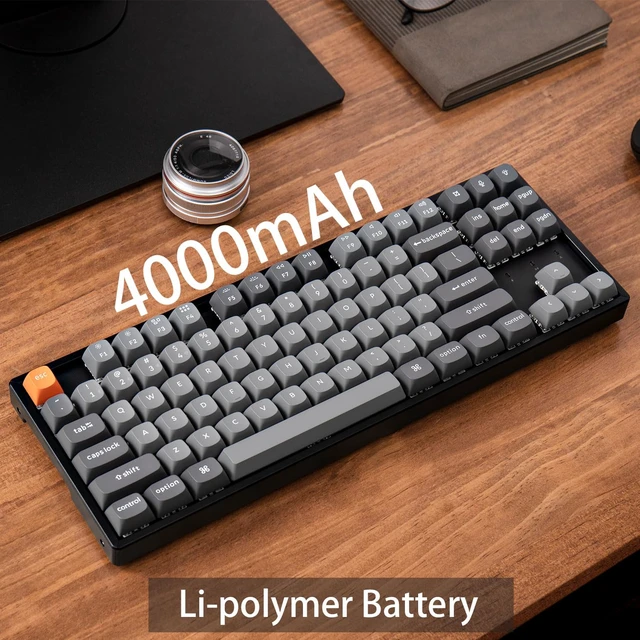 Alt view image 4 of 7 - Keychron K8 Max QMK Wireless Custom Mechanical Keyboard, TKL 80% Layout Bluetooth 5.1/2.4G/USB-C Programmable, White Backlit Super Banana Switch NKRO Gaming Keyboard for Mac/Windows/Gamers