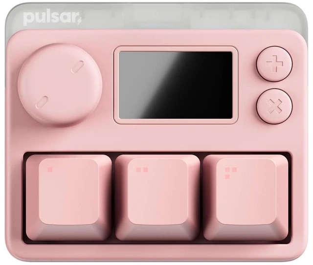 Main image of Pulsar Gaming Gears Pulsar Lab XPAD Mini 3-Key OSU Gaming Keypad, Pink | Compact 3-key OSU gaming keypad with up to 8,000Hz polling rate and 0.1ms low latency for fast, precise rhythm game inputs.