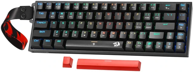Main image of Redragon K631 PRO 65% 3-Mode Wireless RGB Gaming Keyboard, 68 Keys Hot-Swappable Compact Mechanical Keyboard w/Hot-Swap Free-Mod PCB Socket & Portable Strap, Custom Dragon Chant Linear Switch