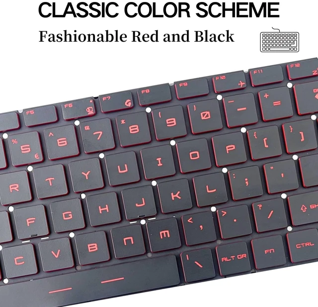 Alt view image 3 of 6 - TLBTEK Blackligt Keyboard Replacement Compatible with MSI MS-14B1, MS-14B3, MS-16Q1, MS-16Q2, MS-16Q3, MS-16Q4, MS-16R1, MS-16R2, MS-16R3, MS-16R4, MS-16R5, MS-16R6, MS-16R8, MS-16S1 Series Laptop