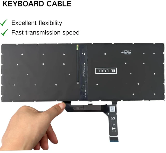 Alt view image 4 of 6 - TLBTEK Blackligt Keyboard Replacement Compatible with MSI MS-14B1, MS-14B3, MS-16Q1, MS-16Q2, MS-16Q3, MS-16Q4, MS-16R1, MS-16R2, MS-16R3, MS-16R4, MS-16R5, MS-16R6, MS-16R8, MS-16S1 Series Laptop