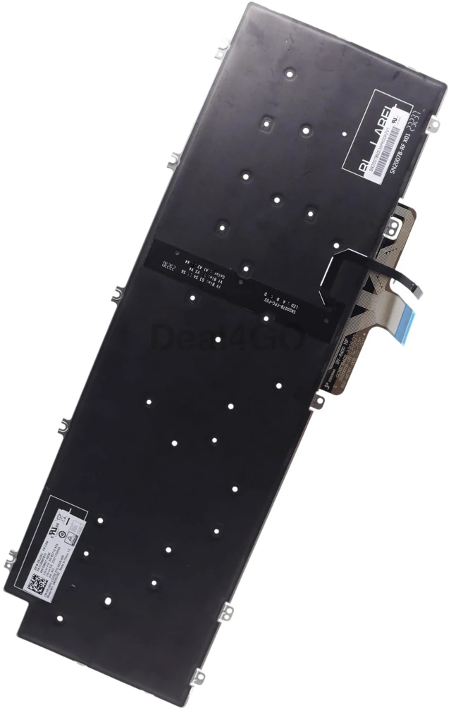 Alt view image 2 of 6 - Deal4GO Laptop Backlit Keyboard N7N16 RHGTP T9DR1 Replacement for Dell Precision 7780 7680 7670 7770 Latitude 5540 5520 5530 3550 3540 3571 3581
