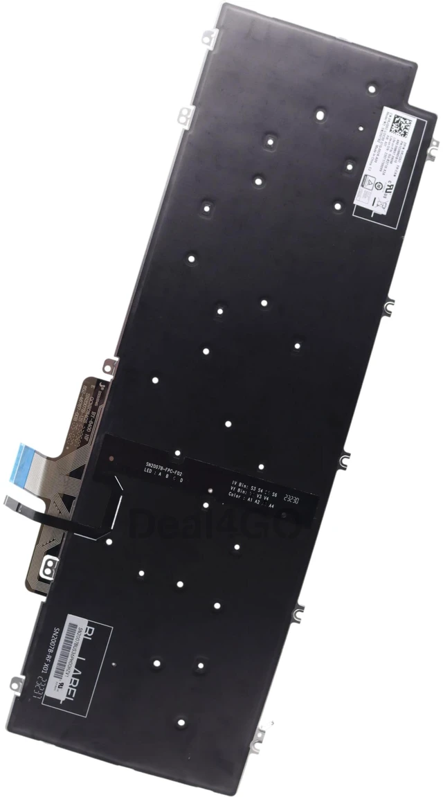 Alt view image 5 of 6 - Deal4GO Laptop Backlit Keyboard N7N16 RHGTP T9DR1 Replacement for Dell Precision 7780 7680 7670 7770 Latitude 5540 5520 5530 3550 3540 3571 3581