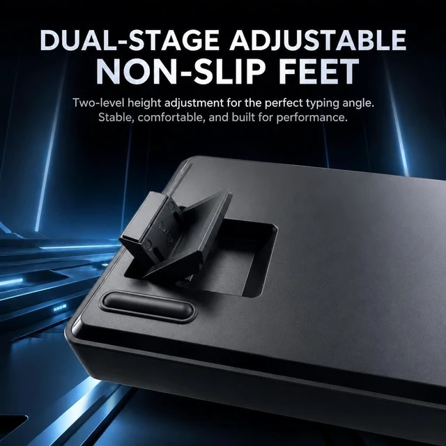 Alt view image 7 of 7 - SOTRUST S68 Hall Effect Magnetic Switch Gaming Keyboard, Rapid Trigger, 0.01mm RT Precision, Adjustable Actuation, Hot-Swappable, RGB, Wired 68-Key for Win/Mac ABS Black Topographic Pattern Keycaps