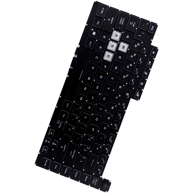 Alt view image 4 of 5 - Deal4GO 4-Zone RGB 16-pin Backlit Keyboard Replacement for ASUS G531GW G531GV G512LW G512LWS G512LU GL531GV GL531GW G512LV-ES74