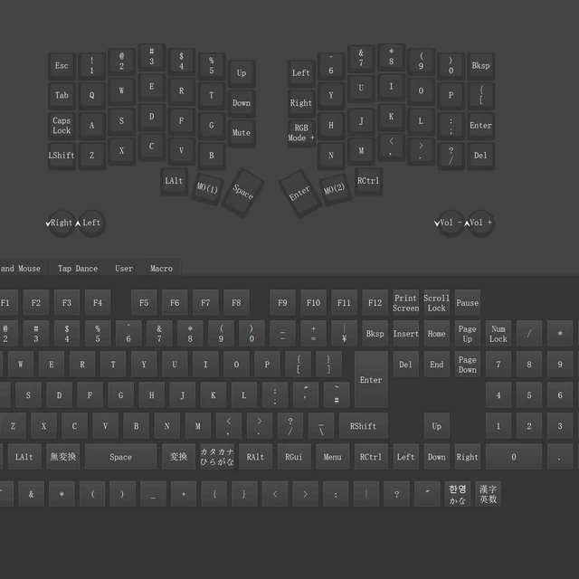 Alt view image 5 of 5 - YHOKKBD Corne 4x6 Ergonomic Split Mechanical Keyboard, 60% Layout, Dual Knob, RGB Backlight, Hot Swap MX Axis, Vial Programmable, Kailh Whale Fall Switch, for Gaming and Programmer