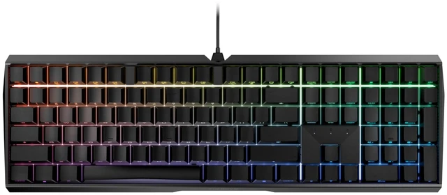 Main image of Cherry MX 3.0S, Wired Mechanical Gaming Keyboard, Front Lettering Keycaps, Robust Aluminum Housing, RGB-Lighting, Full Key Rollover, MX Silent RED Switches, Black