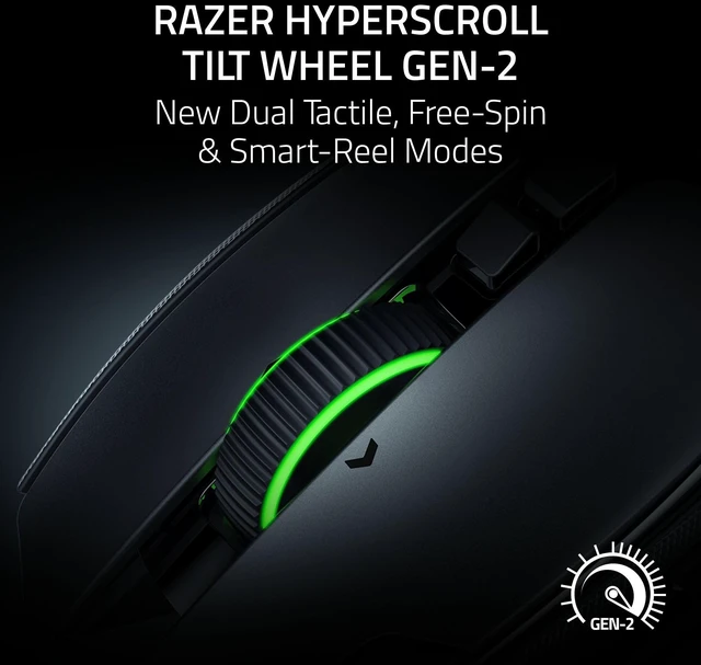 Alt view image 2 of 7 - Razer Basilisk V4 Pro Wireless Gaming Mouse, 200 Hr Battery Life, White | 8000 Hz Wireless, HyperScroll Tilt Wheel Gen-2, Focus Pro 50K DPI Sensor, 14 Customizable Controls, Optical Switches Gen 4
