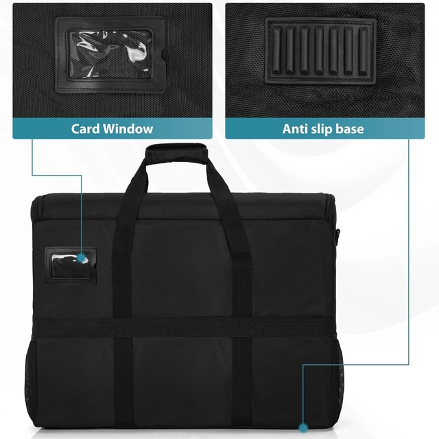 Alt view image 6 of 7 - LASUK LCD Screens/TVs(up to 2) Transport Tote Bag for 19" - 24" Displays | Padded Monitor Carrying Case (NOT FOR IMAC) Travel Bag With Shoulder Strap,Large Accessories Pocket