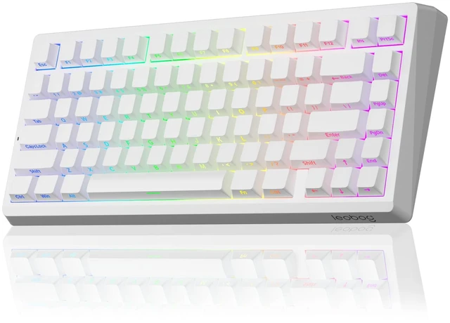 Main image of LEOBOG A80 RT Hall Effect Mechanical Gaming Keyboard Rapid Trigger Wired | 75% Magnetic Switch Hot Swap, 0.01mm RT Adjustable Actuation, 8000Hz Polling Rate, RGB Backlit, Compact Portable for PC Gamer
