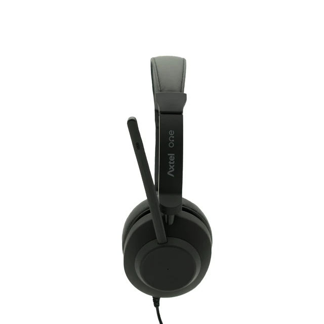 Alt view image 2 of 7 - Axtel One Stereo Headset Noise-Cancelling Microphone, 40mm HD Speakers, Inline Call Control, Ultra-Lightweight, All-Day Comfort USB-A & USB-C Compatible Office, Call Center & Remote Work