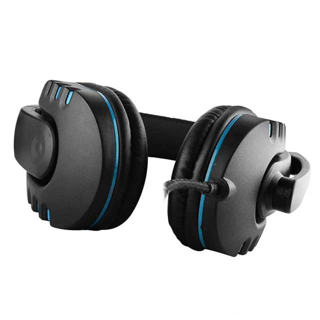 Alt view image 2 of 7 - QUZHI 3.5mm Wired Gaming Headphones Over Ear Game Headset Noise Canceling Earphone with Microphone Volume Control for PC Laptop Smart Phone, Black & Blue