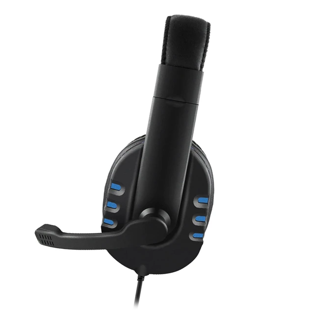 Alt view image 6 of 7 - QUZHI 3.5mm Wired Gaming Headphones Over Ear Game Headset Noise Canceling Earphone with Microphone Volume Control for PC Laptop Smart Phone, Black & Blue