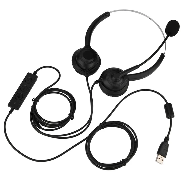 Alt view image 5 of 7 - Headset with Mic, Headset Wtih Mic USB Headphones with Microphone with Microphone for Pc for Home Office