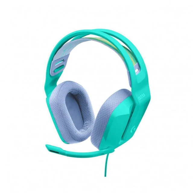 Alt view image 3 of 3 - Logitech G335 Wired Gaming Headset, with Flip to Mute Microphone, 3.5mm Audio Jack, Memory Foam Earpads, Lightweight - Mint