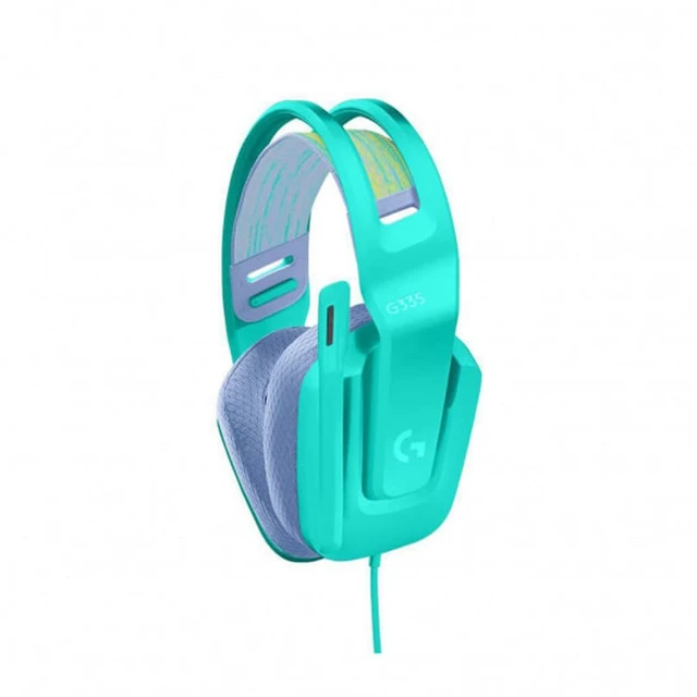 Alt view image 2 of 3 - Logitech G335 Wired Gaming Headset, with Flip to Mute Microphone, 3.5mm Audio Jack, Memory Foam Earpads, Lightweight - Mint