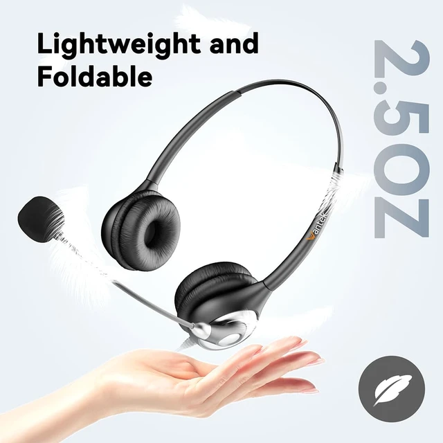 Alt view image 3 of 6 - Wantek Headset with Microphone for PC Wired Headphones - USB C 3.5mm Headsets with Noise-Cancelling Microphone for Laptop - Type-C Computer Headphones with Mic in-line Control for Home