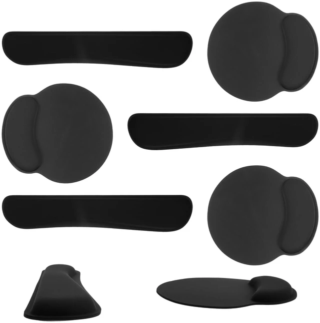 Main image of 10 Pcs Mouse Pad Set, 5 Wrist Rests and 5 Keyboard Pads | Mouse pad: 9×9.85" / 23×25cm; Wrist rest: 3.35×17.3" / 8.5×44cm Ideal for office, gaming, long hours & home workstations