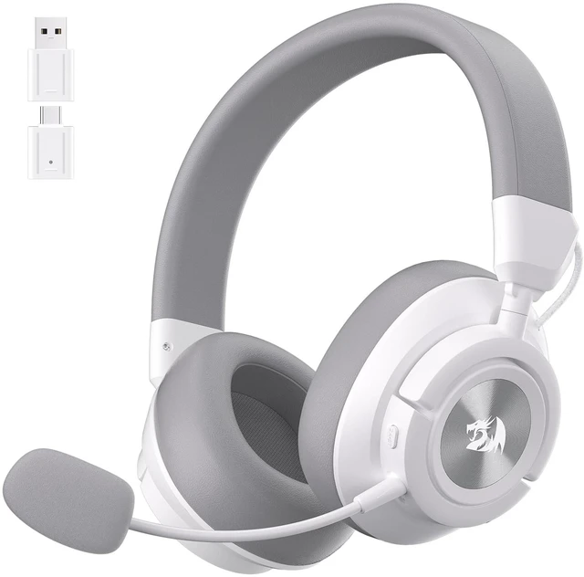 Main image of Redragon H889 Wireless Gaming Headset, 4-in-1 (2.4G/BT/USB/3.5mm), 51H Battery & Play-While-Charging, 7.1 Spatial Audio & 53mm Drivers, Detachable Mic, Multi-Platform Headphone for PC/PS5/NS/Mobile
