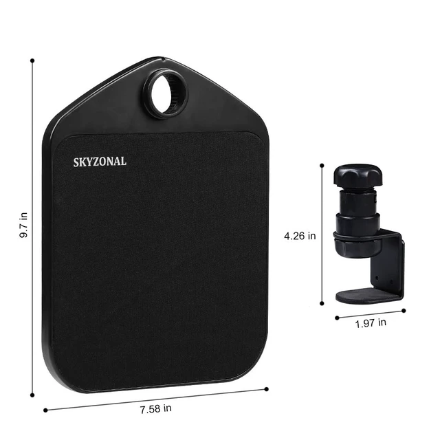 Alt view image 3 of 7 - SKYZONAL Ergonomic Mouse Platform Under Desk Ergonomic Wrister Mouse Pad (Black)