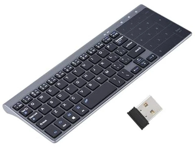 Main image of 2.4Ghz Mini Wireless Keyboard with Touchpad Numeric Keypad Portable Ultrathin Remote Keyboard Mouse Combo