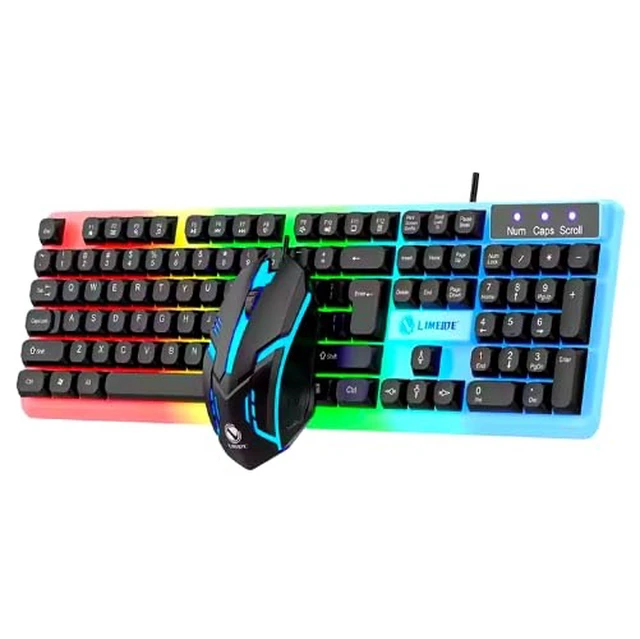 Alt view image 3 of 3 - RGB Backlit Black 104 Keys Wired Gaming Keyboard and Mouse, USB Connection