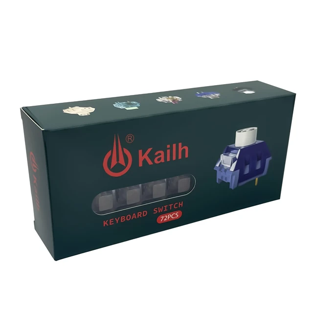 Alt view image 5 of 6 - Silent Tactile Switches,Kailh Box Deep-Sea Silent Whale Switches for Mechanical Keyboard,3-Pin 45gf Tactile/Dustproof/Long Life SwitchesSilent Whale,72Pcs