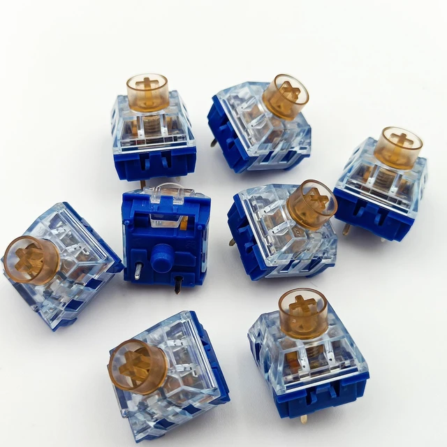Alt view image 4 of 6 - Silent Tactile Switches,Kailh Box Deep-Sea Silent Whale Switches for Mechanical Keyboard,3-Pin 45gf Tactile/Dustproof/Long Life SwitchesSilent Whale,72Pcs