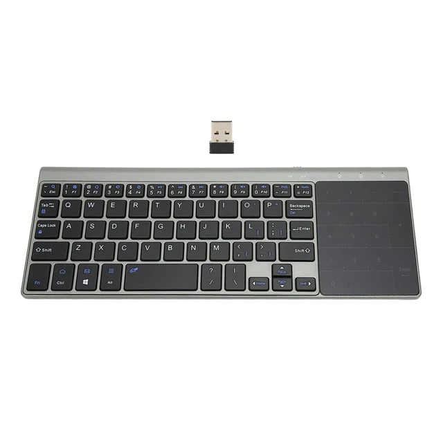 Alt view image 7 of 7 - 2 in 1 Mini Wireless Keyboard and Mouse Combo, 2.4GHz Portable Ultra Slim Keyboard with Sensitive Touchpad, Smart Power Saving, Compatible with iOS Android Computer TV Box