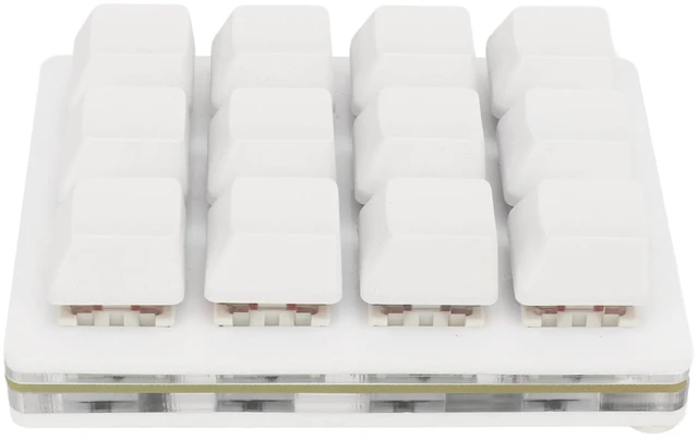 Main image of 12-Key One-Handed RGB Mechanical Gaming Keypad USB-C Wired | Programmable Macro Pad, Hot Swap Red Switches, Esd Chip, Injection Keycaps, Custom Software, macOS Desktop
