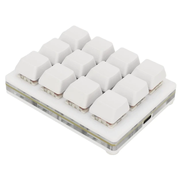 Alt view image 6 of 7 - 12-Key One-Handed RGB Mechanical Gaming Keypad USB-C Wired | Programmable Macro Pad, Hot Swap Red Switches, Esd Chip, Injection Keycaps, Custom Software, macOS Desktop