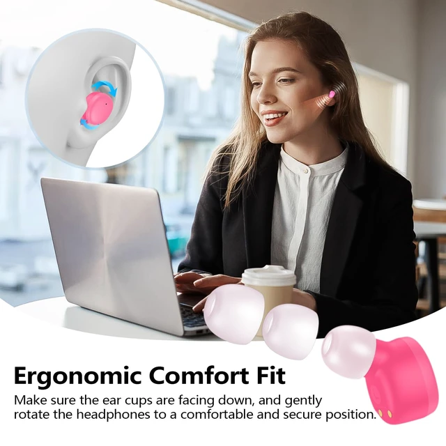 Alt view image 3 of 7 - kurdene Wireless Earbuds Bluetooth 5.3 Light Weight in Ear Headphones | Premium Sound Bass Ear buds with Charging Case,Touch Control,Built in Mics Headset,Clear Calls for Sports Workout-Hot Pink