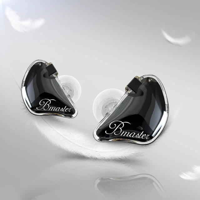 Alt view image 3 of 7 - BASN Bmaster Triple Drivers in Ear Monitor Headphone (Black) | sound isolation iem with two detachable mmcx cables,carrying kit fit, ideal for audio engineer musician