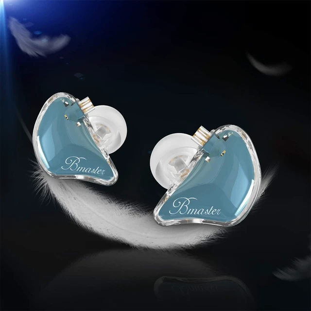 Alt view image 3 of 7 - BASN Bmaster 2Pin Triple Drivers in Ear Monitor Headphones (Blue) | professional audio iems, two cables, memory foams, protective case, for musicians singers drummers stage use