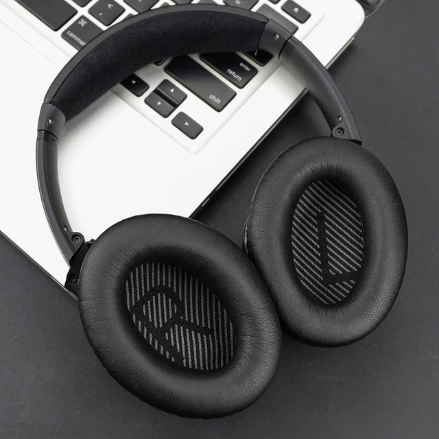 Alt view image 7 of 7 - SoloWIT Earpads for Bose QC35 & QC35 ii - Black | for (QuietComfort35 & Quiet Comfort35 ii) Headphones