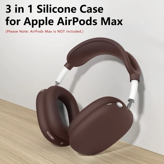 Alt view image 2 of 7 - Silicone Case Cover for AirPods Max 2 / AirPods Max Headphones (Burgundy) | Ear Pad Case Cover/Ear Cups Cover/Headband Cover for AirPods Max 2/1 (2026/2024/2020), Accessories for Apple AirPods Max