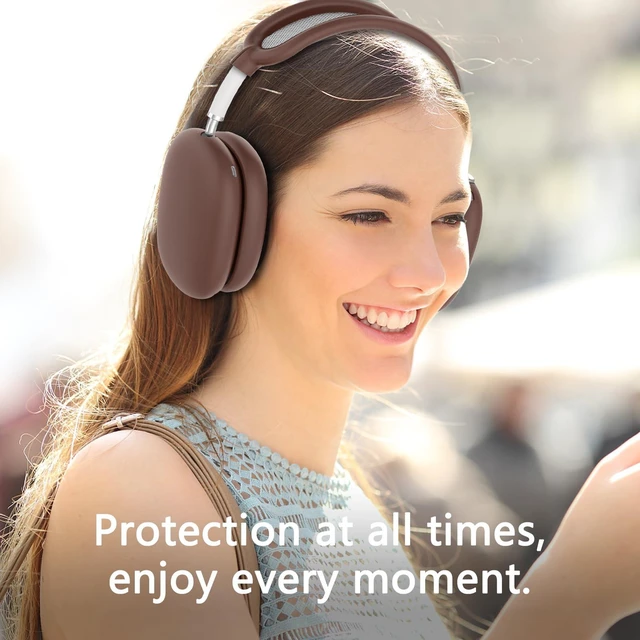 Alt view image 6 of 7 - Silicone Case Cover for AirPods Max 2 / AirPods Max Headphones (Burgundy) | Ear Pad Case Cover/Ear Cups Cover/Headband Cover for AirPods Max 2/1 (2026/2024/2020), Accessories for Apple AirPods Max