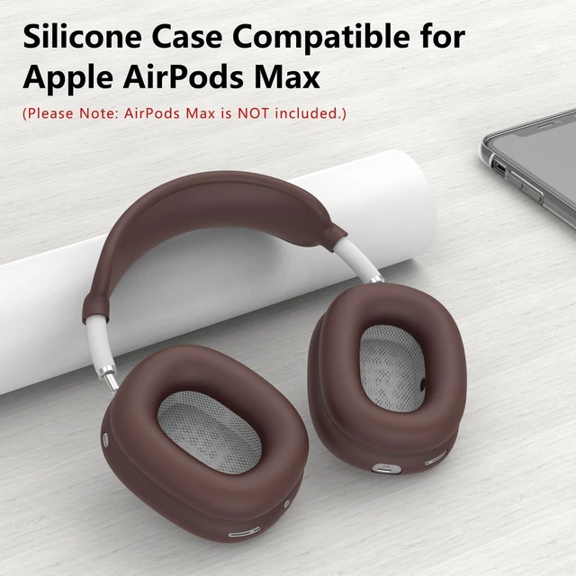 Alt view image 7 of 7 - Silicone Case Cover for AirPods Max 2 / AirPods Max Headphones (Burgundy) | Ear Pad Case Cover/Ear Cups Cover/Headband Cover for AirPods Max 2/1 (2026/2024/2020), Accessories for Apple AirPods Max