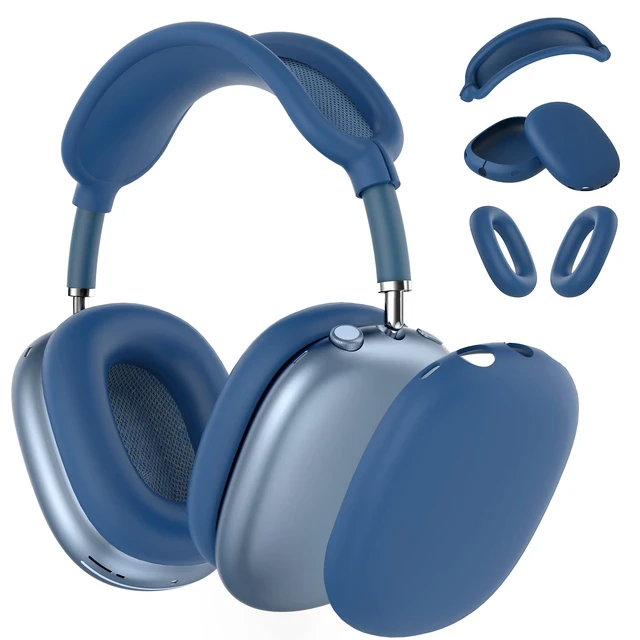 Main image of Silicone Case Cover for AirPods Max 2 / AirPods Max Headphones (Blue) | Ear Pad Case Cover/Ear Cups Cover/Headband Cover for AirPods Max 2/1 (2026/2024/2020), Accessories for Apple AirPods Max